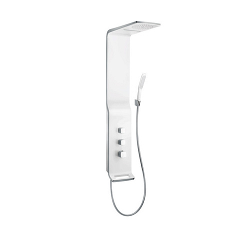 Hansgrohe HG Raindance Lift Душевая панель с верхним душем + водопад, ручным душем и термостатом. цвет: хром/белый, 27008400