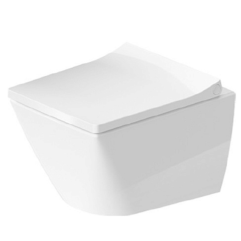 Duravit Viu Унитаз подвесной безободковый 370х480мм цвет белый Антибактериальное покр., 2573092000