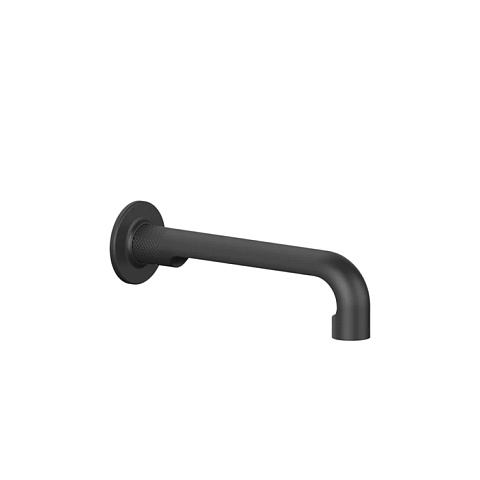 GESSI INCISO Настенный излив 210мм, на 1/2”, комбинируемый с удаленным управлением (не входит в комплект), цвет: nero XL, 58100#299