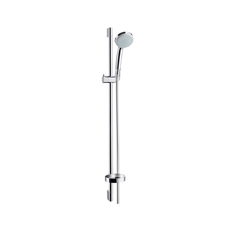 Hansgrohe HG Croma 100 Душевой набор Vario ручной душ 4jet, штанга для душа 90см, шланг для душа, мыльница, цвет: хром, 27771000