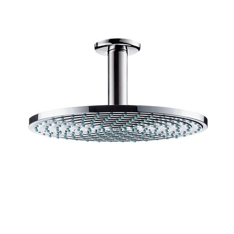 Hansgrohe HG Raindance S Верхний душ 1jet (RainAir), d240 мм, G1/2, шарнирное соединение, с потолочным держателем 100 мм, цвет: хром, 27477000