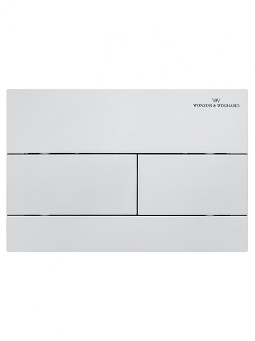 Кнопка смыва для инсталляции механическая WONZON & WOGHAND, Белый матовый WW-IB235-MW