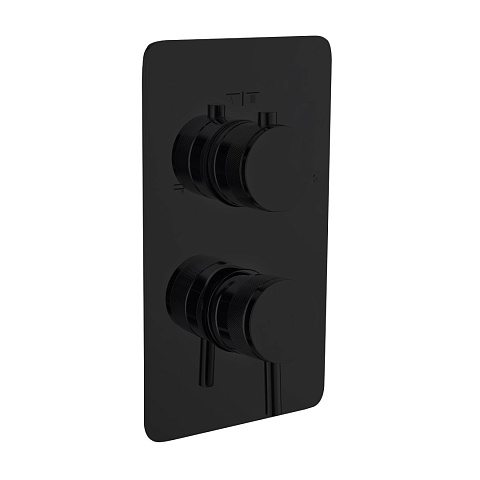 Смеситель встроенный однорычажный 3-х проходной Boheme BLACK 135-3-B