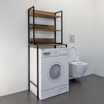Стеллаж для стиральной машины Comforty дуб тёмно-коричневый 00-00011201