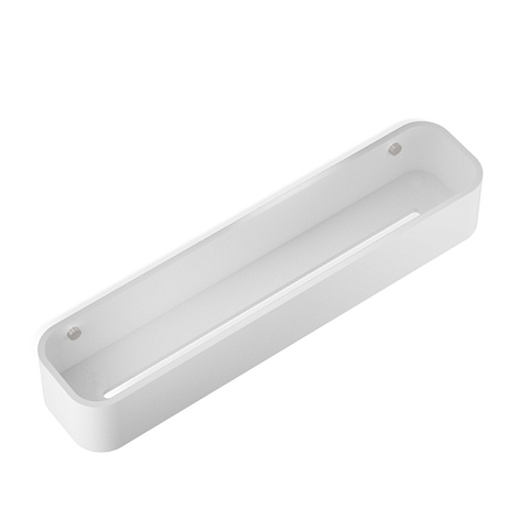 Decor Walther Stone DCT45 Душевая полочка 45x10см, подвесная, цвет: белый / сталь матовая, 0973955
