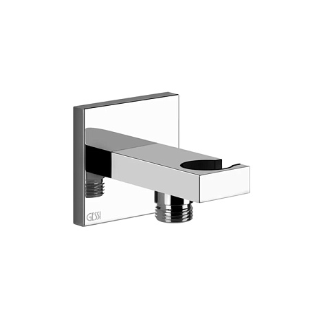 Gessi Rettangolo Вывод воды с держателем для душевой лейки, цвет: хром, 20161#031