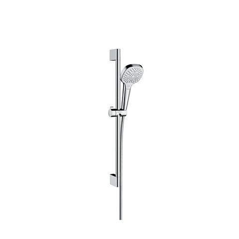 Hansgrohe HG Croma Select E Multi Душевой набор: штанга 650mm, ручной душ 110, 3jet (SoftRain, IntenseRain, массажная), EcoSmart, шланг, цвет: белый/хром, 26581400