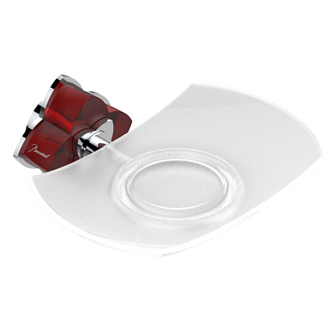 THG PETALE DE CRISTAL ROUGE Мыльница стеклянная, подвесная, цвет хром, U6C-A02-500