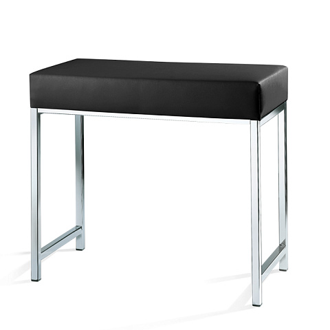 Decor Walther DW 66 Скамья 60x30x52см, цвет: хром / черный, 0503205