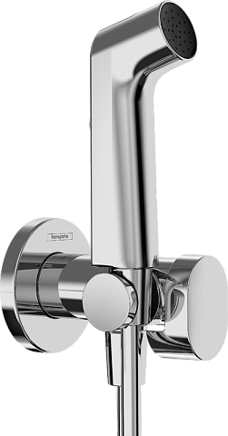 Гигиенический душ Hansgrohe Bidette 1jet S со шлангом и держателем, хром 29232000