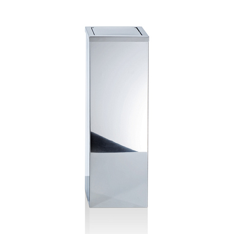 Decor Walther DW 1013 Корзина для бумаги 20x20x60см, с крышкой, цвет: сталь полированная, 0611370