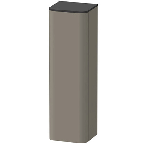 Duravit Happy D.2 Plus Пенал подвесной 1336x400x360мм 1 дверь, 3 стекл. полки, SX, цвет: stone grey satin matt (без топа), HP1261L9292