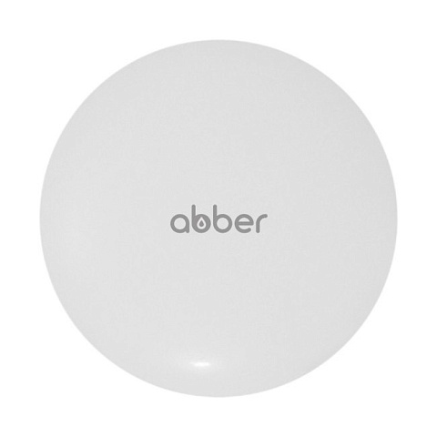 Накладка на слив для раковины ABBER AC0014MW белая матовая, керамика