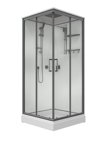 Душевая кабина Тритон Рич-Графит М4 90x90 А