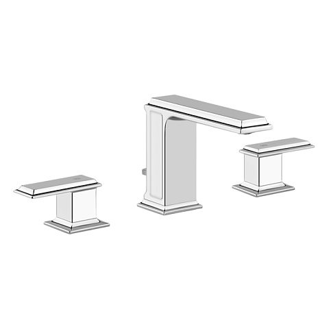 Gessi Eleganza Смеситель для раковины на 3 отверстия с донным клапаном, цвет: хром, 46012#031