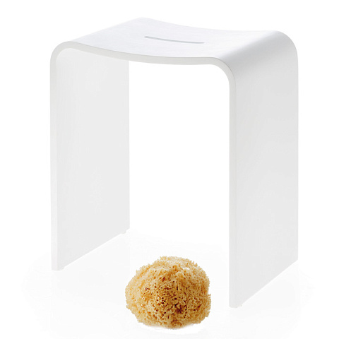Decor Walther Stone Stool Душевая табуретка 46x40x28см, цвет: белый, 0974750