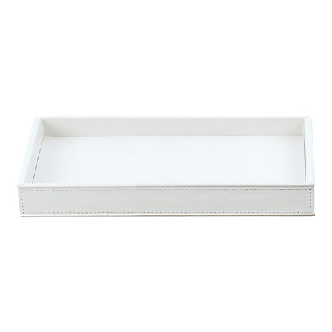 Decor Walther Brownie Tab L Лоток универсальный 28x16см, цвет: белая кожа, 0930150