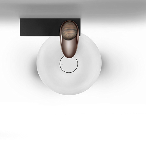 Gessi Equilibrio Ручка однорычажного смесителя для раковины, дизайнерская, цвет: палисандр, 52002#695