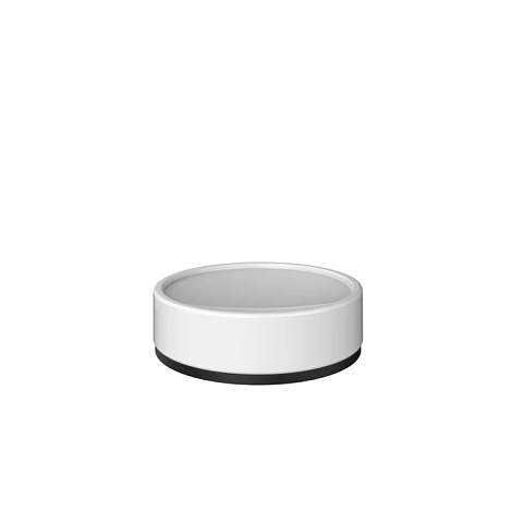 GESSI INCISO Мыльница настольная, цвет: белый/nero XL, 58525#299