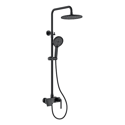 Душевая система Black&White Gravity GL-9103-MB, чёрный матовый