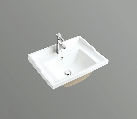 Раковина встраиваемая CeramaLux 840-60 615×470 мм, белый