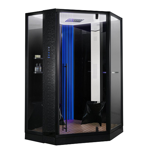 Душевая кабина ORANS SR-89106S чёрный (1300x1300x2200)