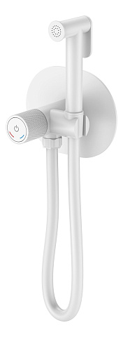Смеситель гигиенический Boheme TECH Matt White 157-MW