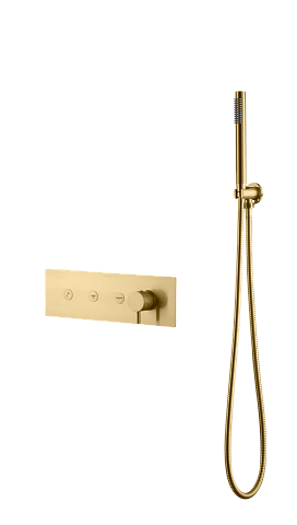 Смеситель Boheme FUSION с ручным душем MAT GOLD 130-SYS-MG