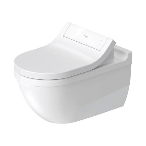 Duravit Starck 3 Унитаз подвесной с ободком 620х370 мм. для крышки-биде Sensowash, цвет белый (СПЕЦЦЕНА с нашего склада), 2226590000