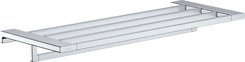 Полка Hansgrohe AddStoris для полотенец с держателем, хром 41751000