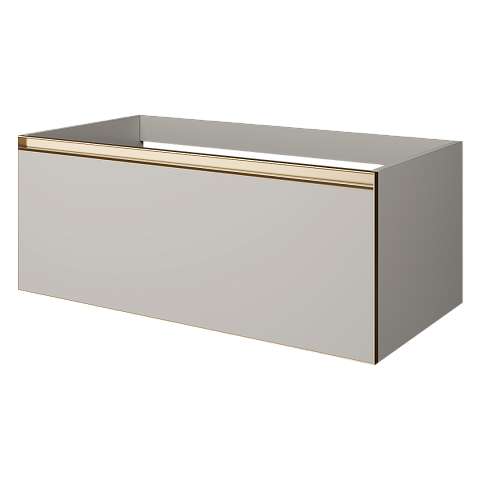 Armadi Art QUATRO 1 100CM тумба CASHMERE профиль MATT GOLD 790-M1-100-CM-MG