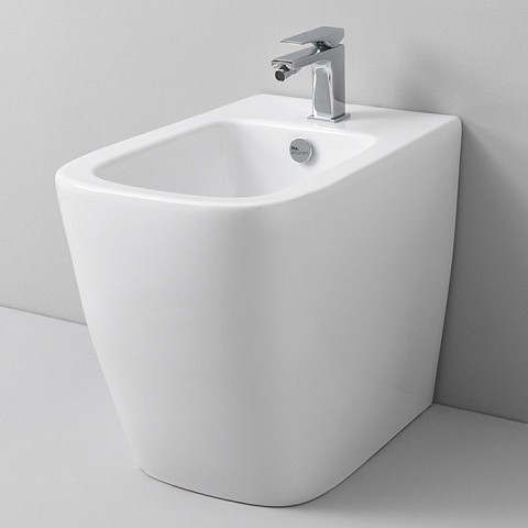 Artceram A16 Биде напольное 36х52 см, 1 отверстие, цвет: матовый белый, ASB002 05 00