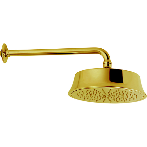 CISAL Shower Верхний душ D220 мм с настенным держателем L270 мм, цвет золото, DS01327024