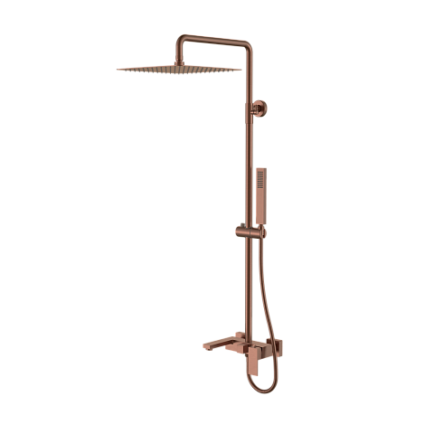 Стойка для душа Boheme QUBIC Brushed Bronze 478-BRB