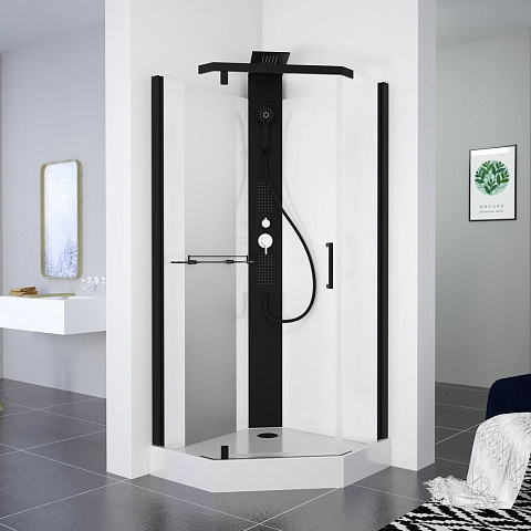 Душевая кабина Black&White G8705 (900х900х2170)