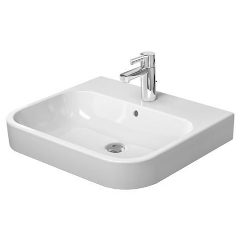 Duravit Happy D.2 Раковина подвесная (600х505 мм) с 1м отверстием под смеситель, для тумбы Happy D.2 # H2 6363, цвет: белый, 2318600000