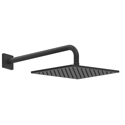 GESSI Rilievo Душевая головка шарнирная для настенного крепления 250x250 мм на 1/2", цвет: nero XL, 59158#299
