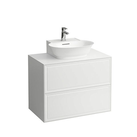 Laufen New Classic База под раковину подвесная , 780х450х600 мм, 2 ящиками, цвет белый глянцевый(для раковины 816852), 4.0601.4.085.631.1