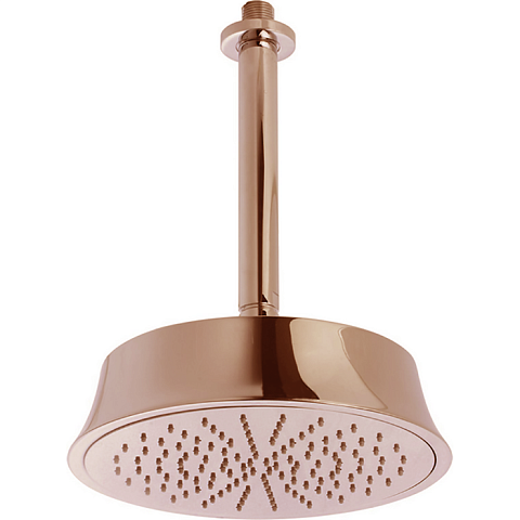CISAL Shower Верхний душ D220 мм с потолочным держателем L270 мм, цвет золото розовое, DS0132807E