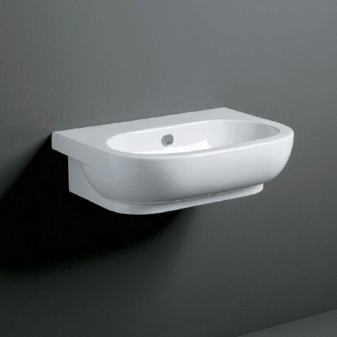 SIMAS E-LINE Раковина 650*480мм с одним намеченным отверстием подвесная, белый, EL10bi*0