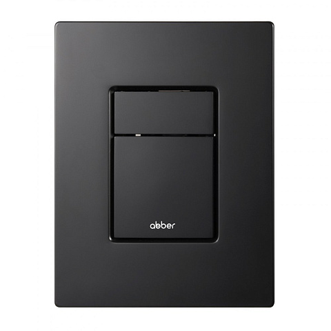Кнопка смыва ABBER AC0123MB пневматическая, черная матовая