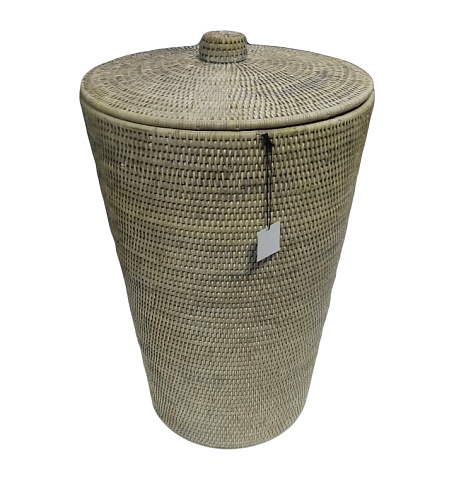 Decor Walther Basket WB Корзина для белья 40x65см, с крышкой, цвет: ротанг светлый, 0922091