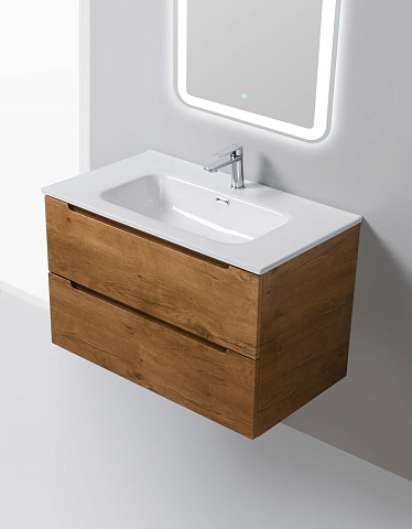 Тумба под раковину BelBagno Etna 80 см, с 2 ящиками, Rovere Nature