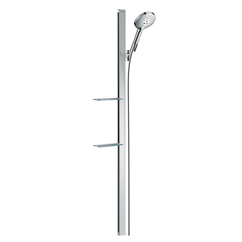 Hansgrohe HG Raindance Select S Душевой набор: штанга 150см, ручной душ 120, 3jet (Rain, RainAir, Whir), мыльница, шланг 1.25м, цвет: хром, 27646000