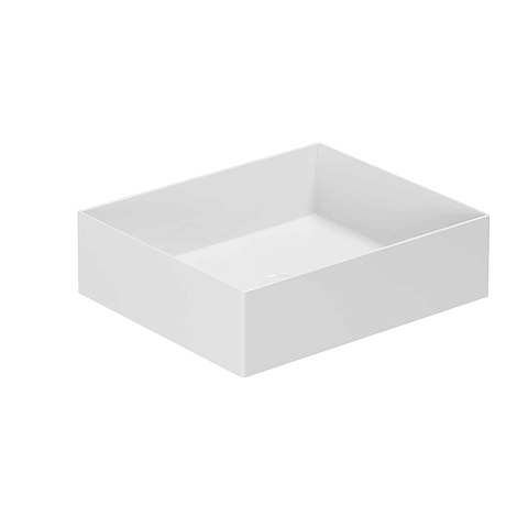 AZZURRA ELEGANCE Squared раковина подвесная/накладная 45х38х15 см без отв. под смеситель , цвет белый, ELLA045380Q0BI/(EQA4538*bi)*0