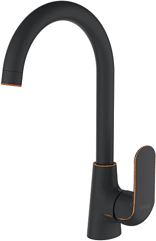 Смеситель для кухни D&K Venice Gondola DA1022418 черный