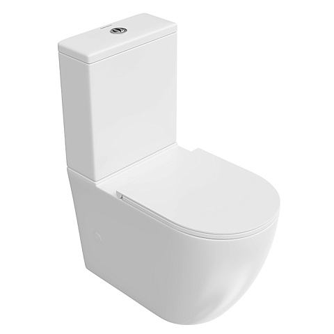 Kerama Marazzi Бачок для напольного унитаза SFERA c арматурой, белый глянцевый, SF.cis.01