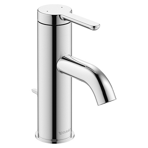 Duravit C.1 Смеситель для раковины на 1 отв. с донным клапаном, излив 91мм, цвет: хром, C11010001010