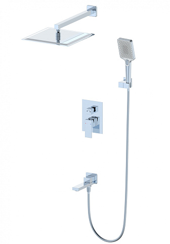 Душевая система встраиваемая WONZON & WOGHAND CUBE, Хром WW-88939016-CR