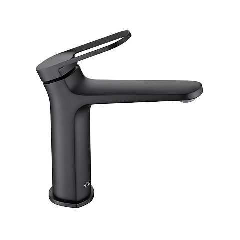 Смеситель для раковины Black&White Gravity GF-7109-MB, чёрный матовый